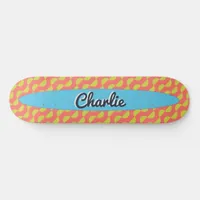 Personalized Colorful Semicircles Pattern Retro Skateboard