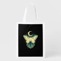 Moth Fairycore Goblincore Whimsigoth Cottagecore Grocery Bag