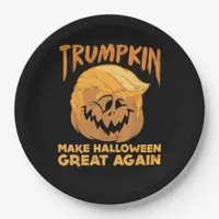 Trumpkin Make Halloween Great Again Funny Politica Paper Plates