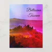 *~* Bellissima Toscana -  Tuscany Italian Language Postcard