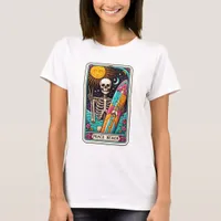 Funny Beach Peace Beach Skeleton Tarot T-Shirt