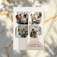 Modern Geometric Flower Bubble Arch Holiday Photo