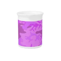 Light Purple Camouflage Beverage Pitcher