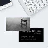 Professional Black White San Francisco Photo Business Card