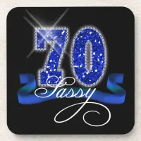 Sassy Seventy Sparkle Coaster