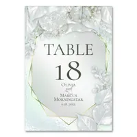 TABLE NUMBER | Honeydew Green Shimmer
