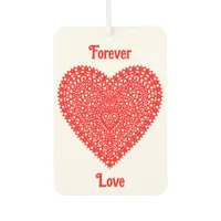 Fancy Red Romantic Heart Customizeable Air Freshener