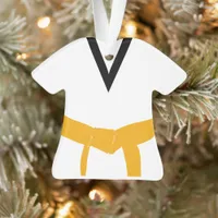 Martial Arts Orange Belt Uniform Ornament