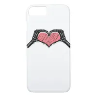 Skeleton Hand Heart Sign Valentines Day Classic iPhone 8/7 Case