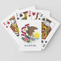 Flag and Seal of Illinois Poker Cards