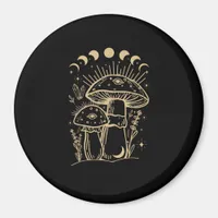Mushrooms & Minimalism Cottage  Aesthetic Goblinco Magnet