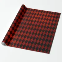 Christmas Burgundy Red Grunge Wrapping Paper