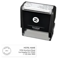 Custom Logo Hotel Return Name Address  Self-inking Stamp