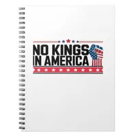 No Kings In America USA Minimal Clean Notebook
