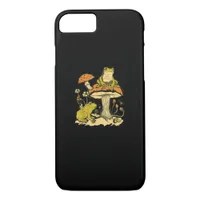 Frog Mushroom Cottagecore Aesthetic Goblincore Cut iPhone 8/7 Case