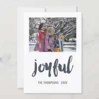 Joyful Christmas Photo Holiday Card