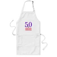 purple 50 and Fabulous Long Apron