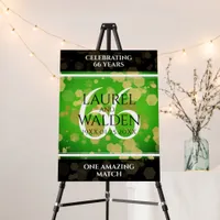 Elegant 66th Titanite Wedding Anniversary Foam Board