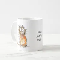 My Sanity Mug Orange Cat Coffee Humor