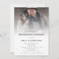 Photo Overlay Bohemian Rehearsal Dinner Invitation