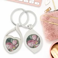 Ellis Rowan Sacred Lotus Water Lily Vintage Flower Keychain