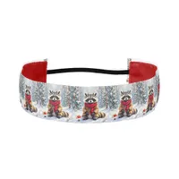 Cute Whimsical Raccoon Christmas   Athletic Headband