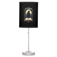 F-Caw-F Crow Funny Halloween Raven Moon Table Lamp