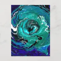 Blue Eternity | Abstract Art Postcard