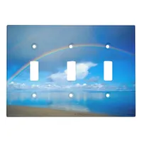 Beach and Rainbow Light Switch Cover