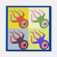 One Eyed Squids Retro Pop Art Magnet
