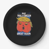 Trumpkin Make Halloween Great Again Pumpkin Paper Plates