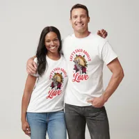 Lets Taco About Love Skeleton Hand and Roses T-Shirt