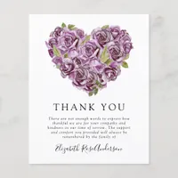 PAPER Memorial Thank You Card | Hydrangea Heart