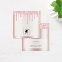 Add A Logo Pink Glitter Drips Earring Display Card