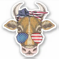 American Cow Sticker