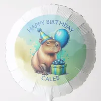  Capybara Themed Boy's Birthday Party Personalized Balloon