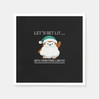 Let's Get Lit… With Christmas Lights! Christmas Cl Napkins