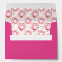 Sweet One Donut Pink Sprinkle Party Mailer Envelope