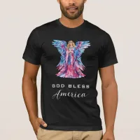 *~*  GOD Bless America AP16 Angel Flag T-Shirt