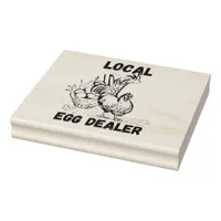 Chicken Egg Dealer Funny Rubber Stamp