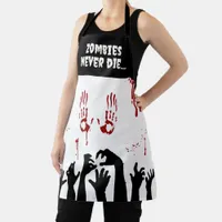 Zombie Hands and Blood Splatter Horror Apron