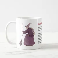 Italian Christmas Witch La Befana Dictionary Art Coffee Mug