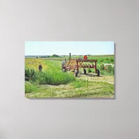 Beautiful Farming Landscape and Tractor Wall Art