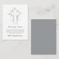 BUDGET Sympathy Eucalyptus Funeral Thank You Note 