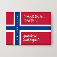 Syttende Mai May 17th Norwegian National Day Flag Button