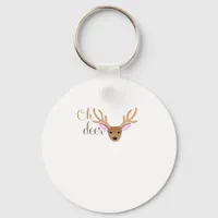 Oh Deer Artistic Style Keychain