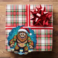 Funny Christmas Bigfoot Sasquatch Ornament Card