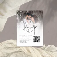 Photo Overlay Script QR Code Wedding RSVP Card