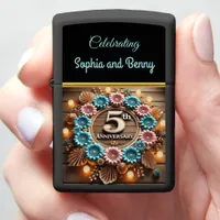 Vibrant Circle: Fifth Anniversary Design Zippo Lighter