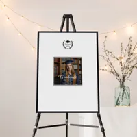 Modern Minimalist Graduation Photo Guest Signature Foam Board